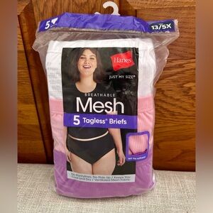 Womens Hanes JMS Briefs Underwear Size 13/5x